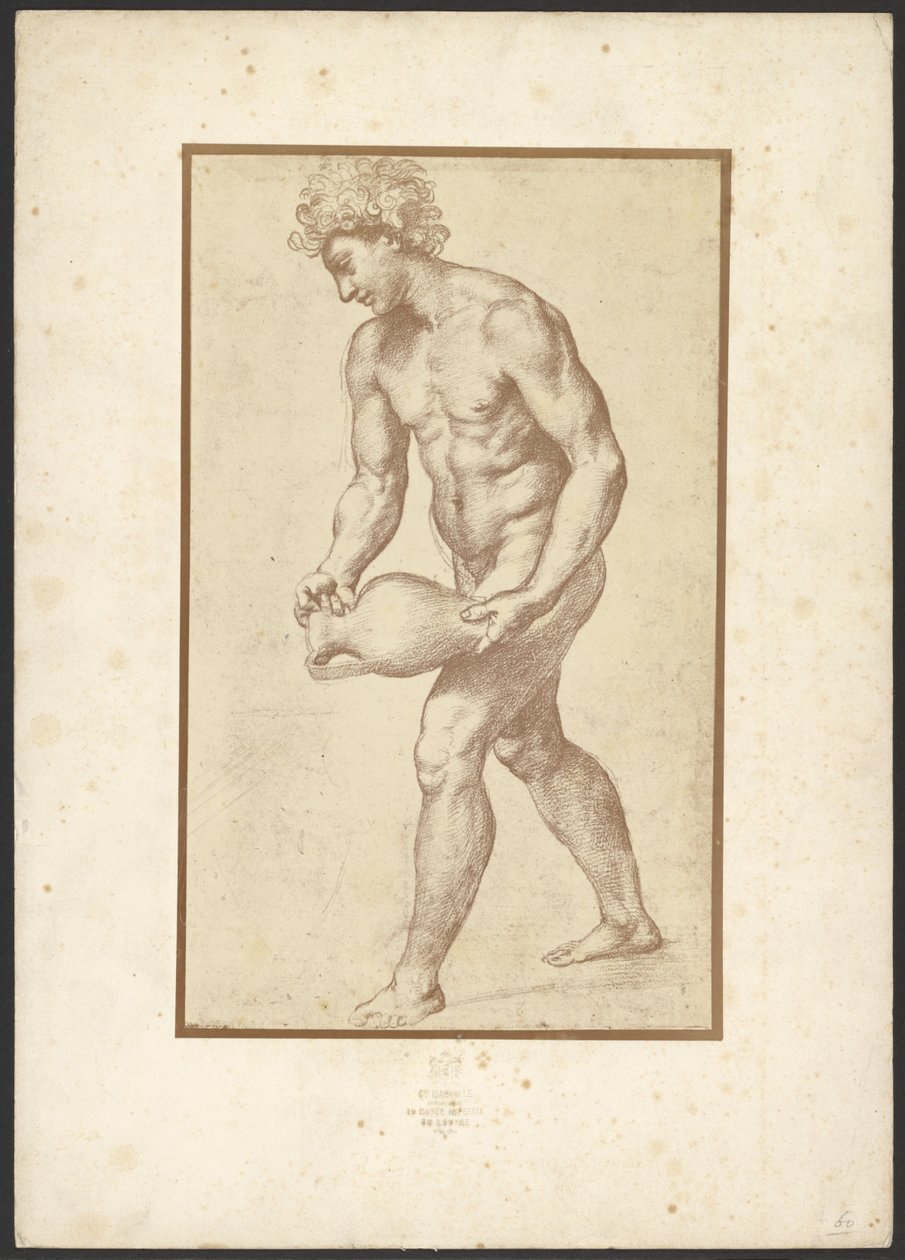[Uomo con vaso, di Raphaël]. da Charles Marville