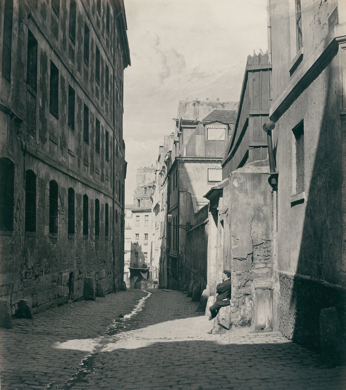 Rue Chartière, impasse Chartière de la rue de Reims da Charles Marville