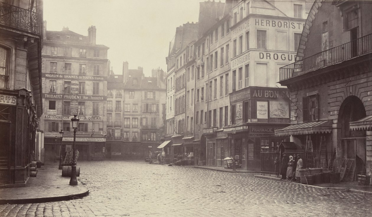 Rue de la Lingerie, de la rue Berger da Charles Marville