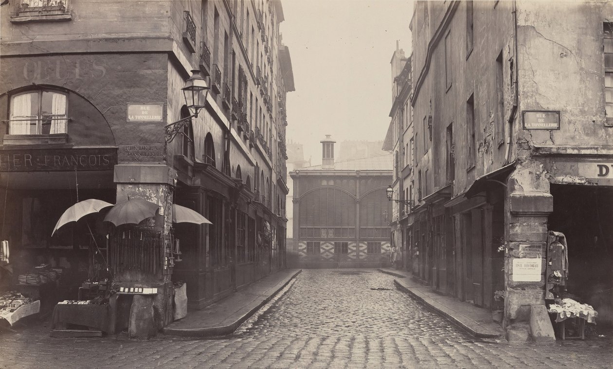 Rue du Contrat-Social, de la rue de la Tonnellerie da Charles Marville