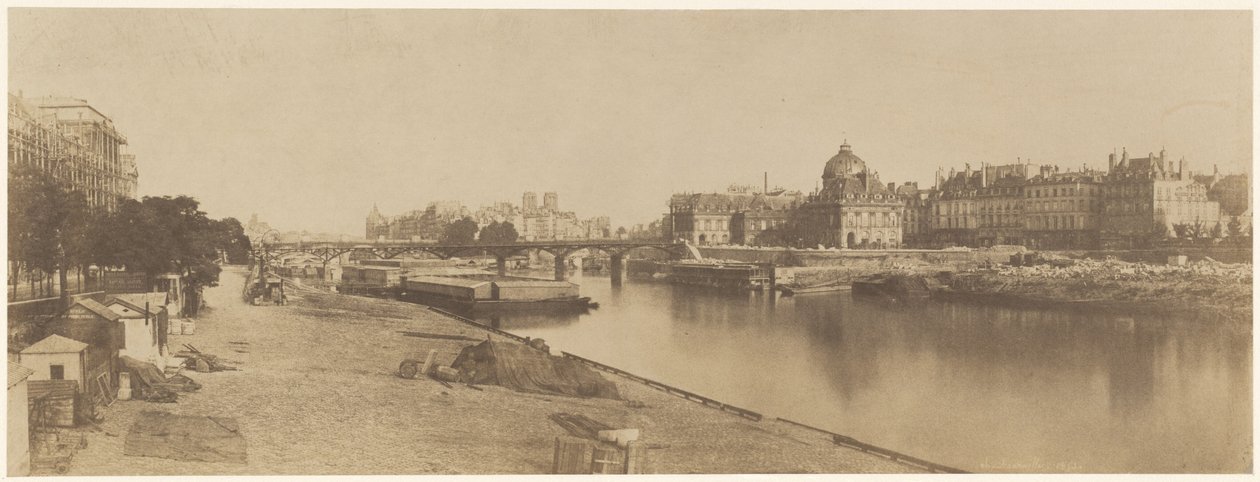La Senna dal Pont du Carrousel in direzione di Notre Dame, 1853 (foto) da Charles Marville