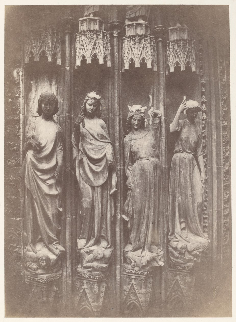 Le Virtù Schiacciano i Vizi, Cattedrale di Strasburgo da Charles Marville