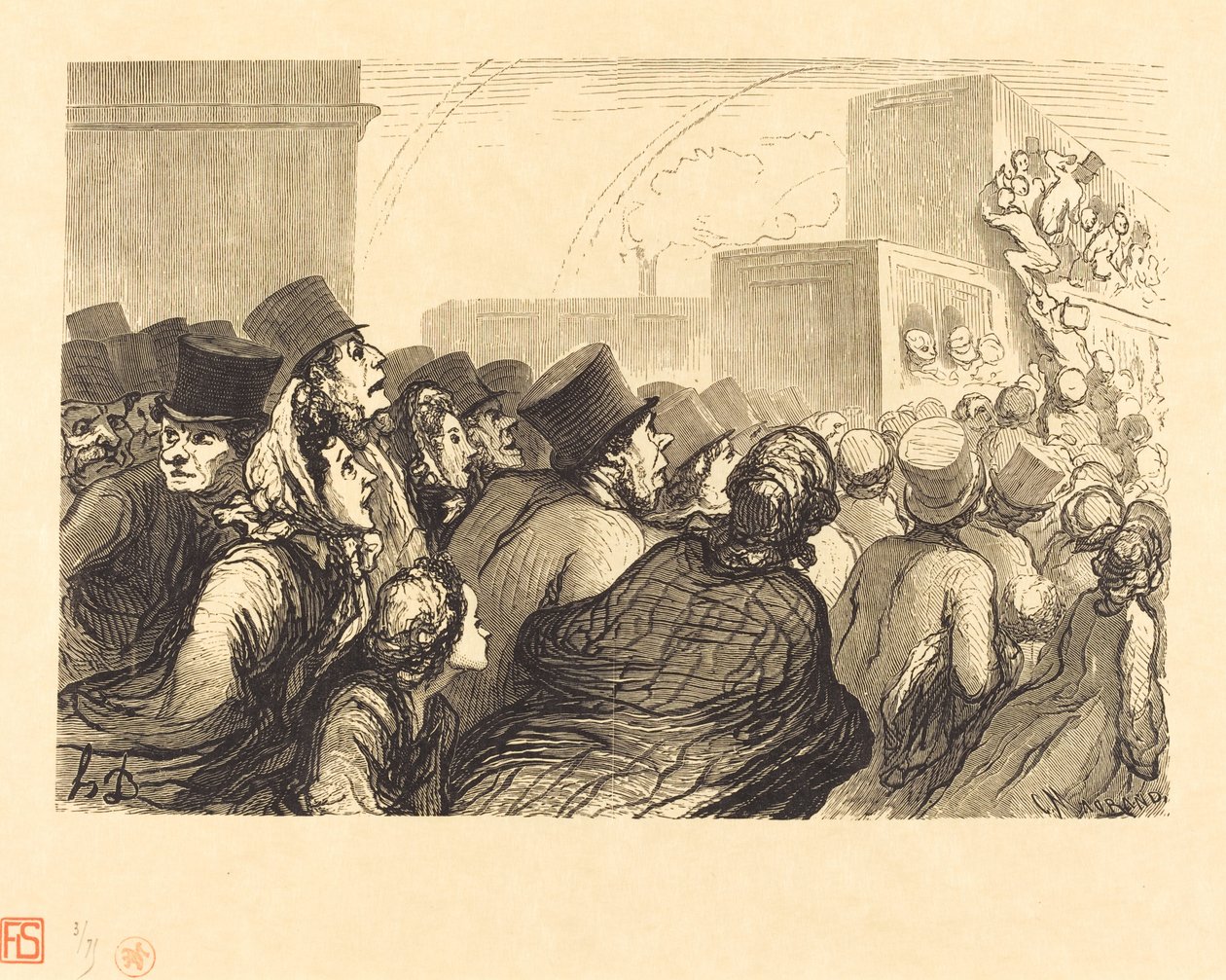 I viaggiatori della domenica da Charles Maurand after Honoré Daumier