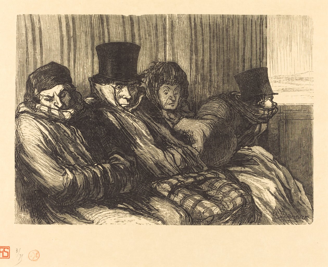 Treno di piacere da Charles Maurand after Honoré Daumier
