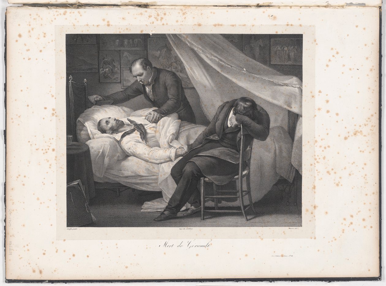 La morte di Gericault da Charles Maurin