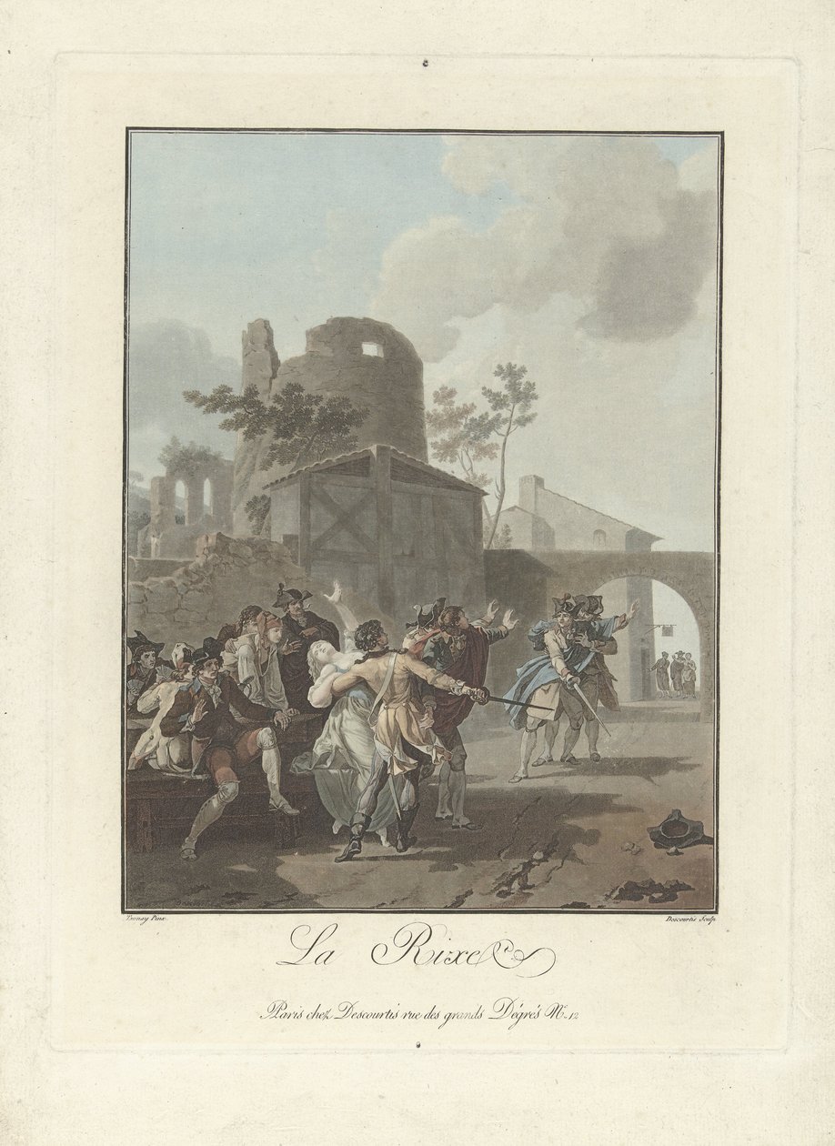 La Rixe da Charles Melchior Descourtis