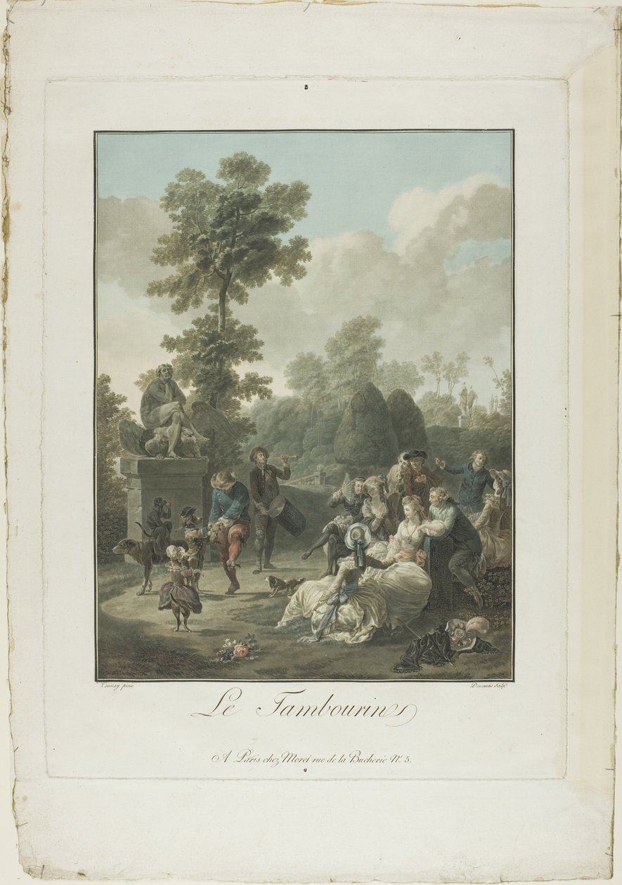 Il tamburello da Charles Melchior Descourtis