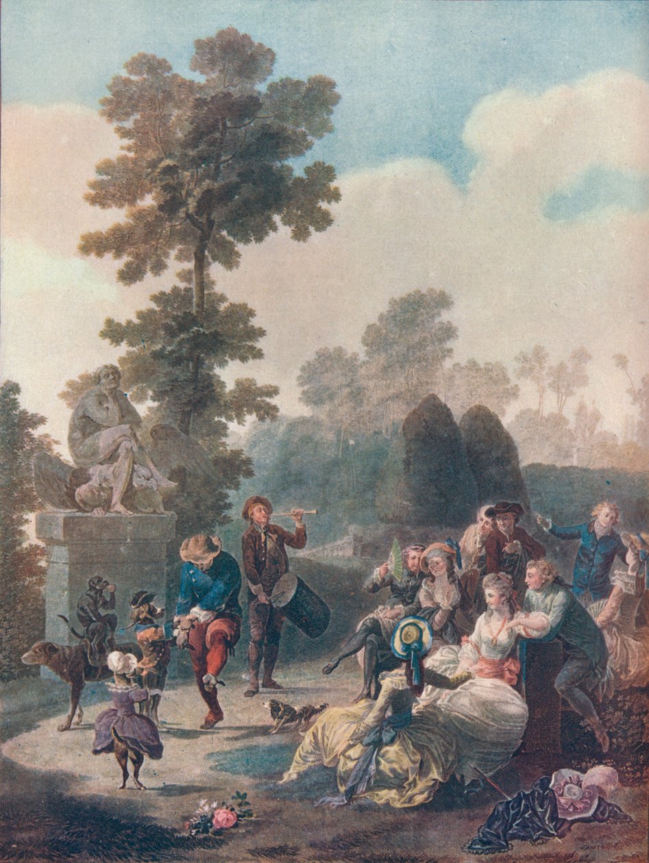 Le Tambourine, c. 1780 da Charles Melchior Descourtis