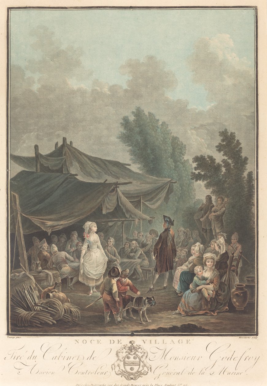 Noce de Village, 1785 da Charles Melchior Descourtis