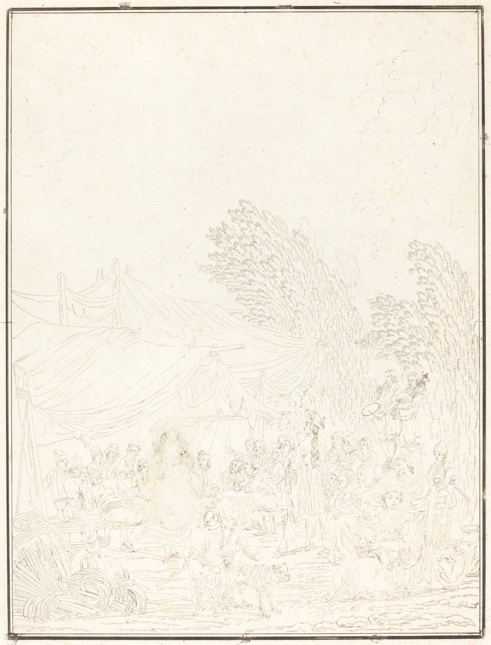 Nozze di Villaggio da Charles Melchior Descourtis after Nicolas Antoine Taunay