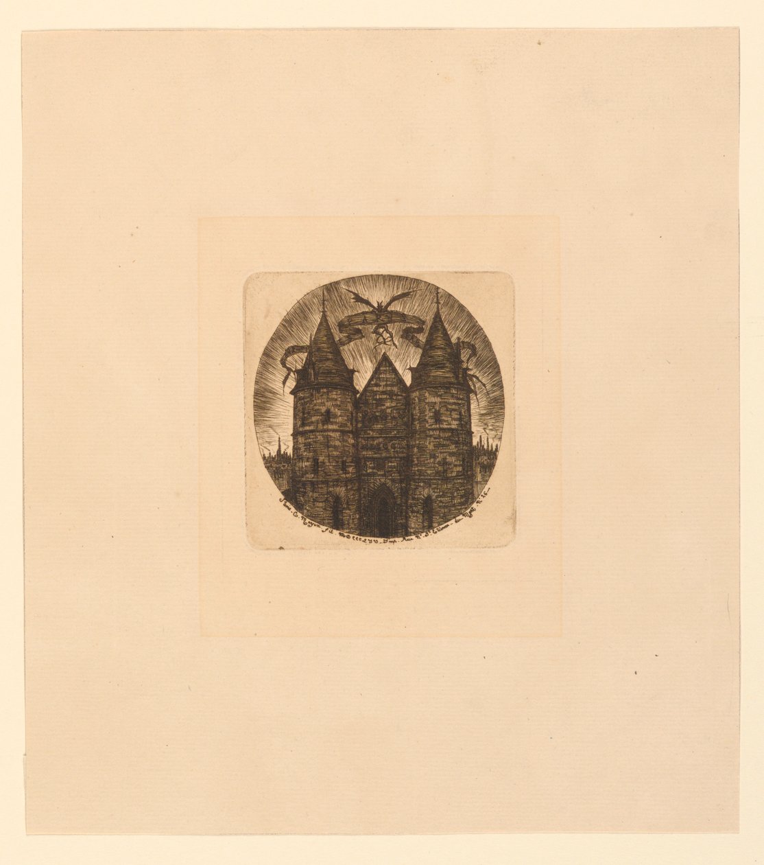Antica Porta del Palazzo di Giustizia da Charles Meryon