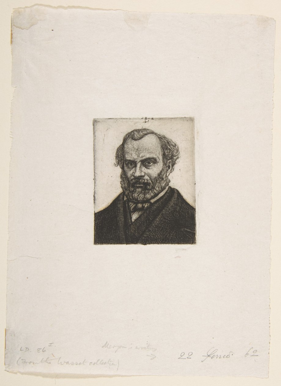 Armand Guéraud di Nantes, tipografo e letterato da Charles Meryon