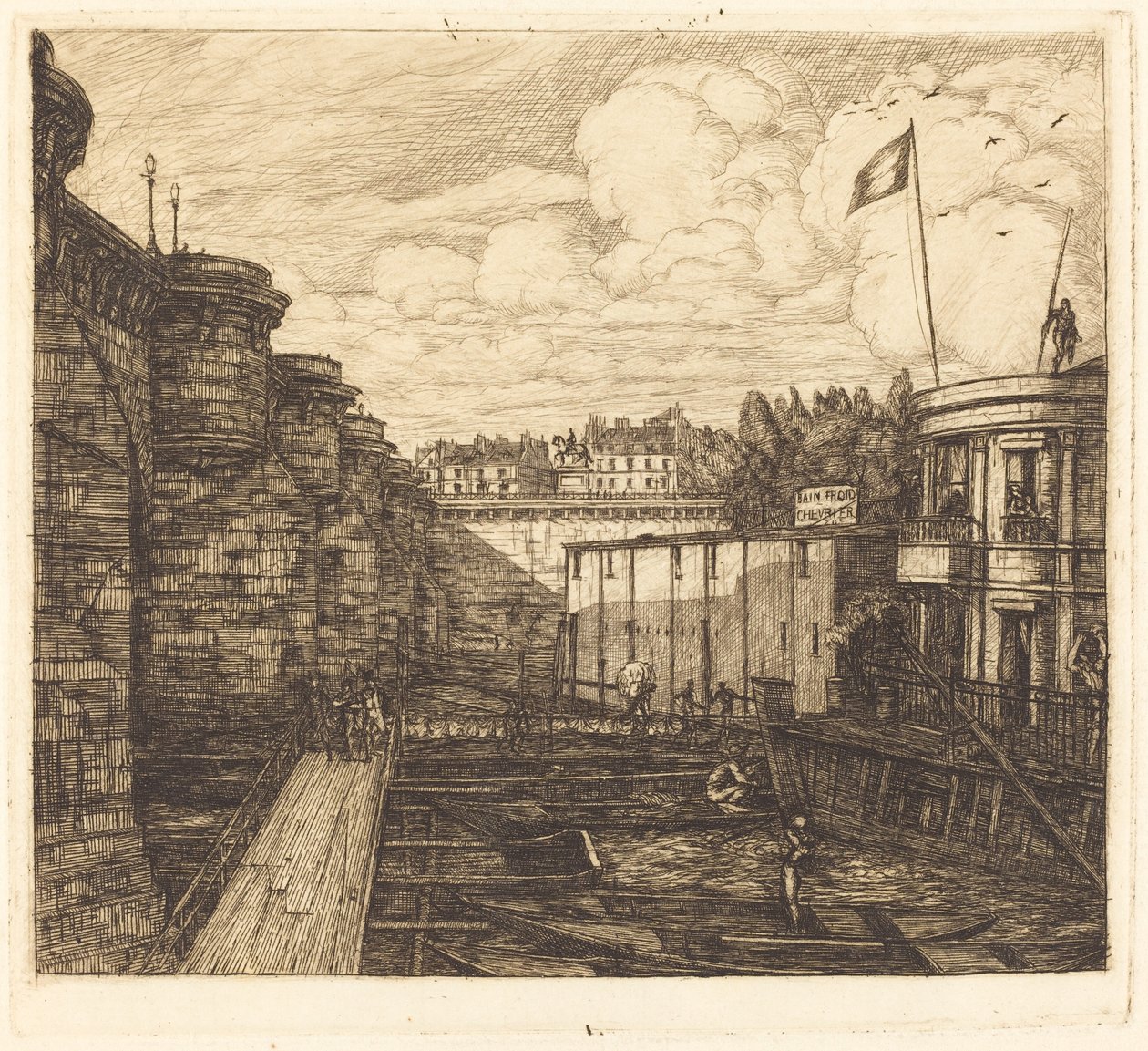 Bain-froid chevrier, detto "della Scuola" da Charles Meryon