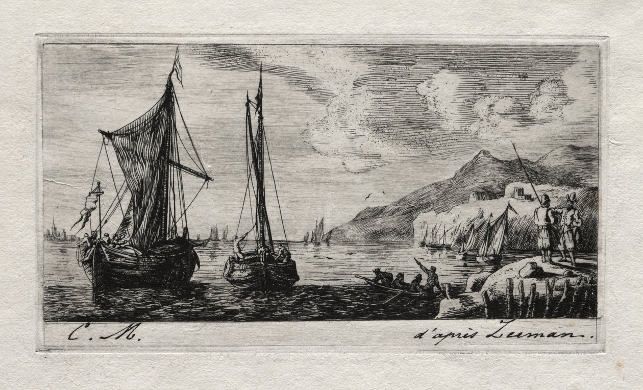 Calais - Barche di Flushing da Charles Meryon