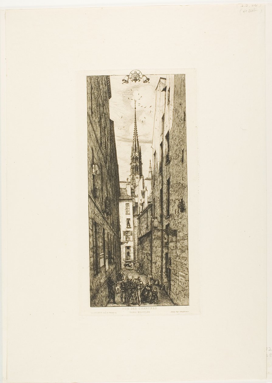 Chantrey Street, Parigi da Charles Meryon