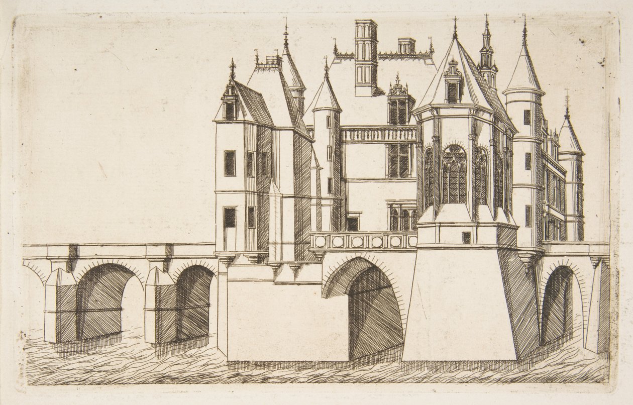 Castello di Chenonceau, n. 2 da Charles Meryon