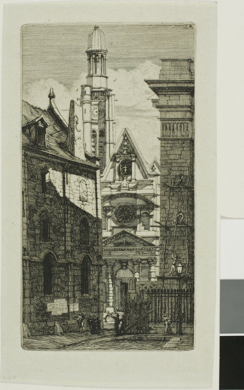 Chiesa di Saint-Étienne-du-Mont, Parigi da Charles Meryon