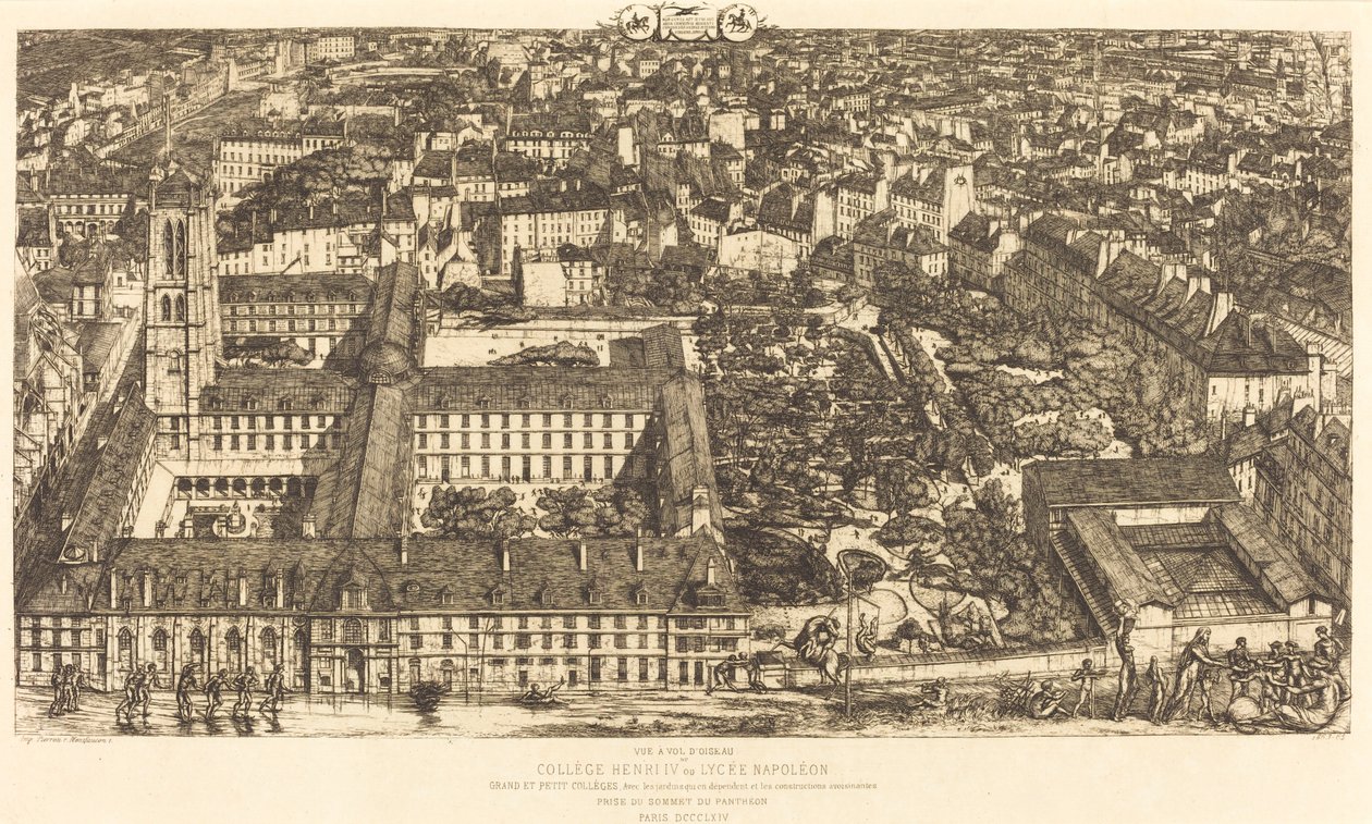 Collège Henri IV, Parigi, o Lycée Napoléon da Charles Meryon