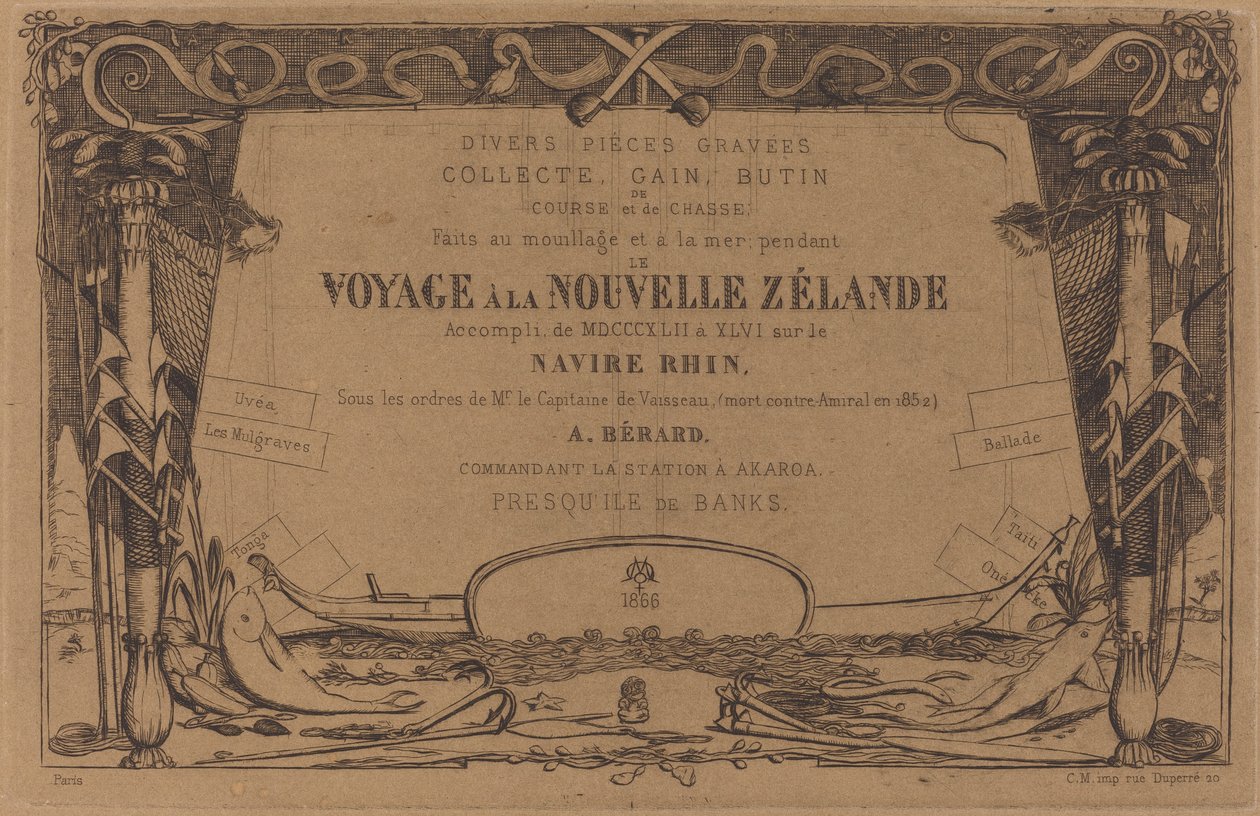 Copertina di "Viaggio in Nuova Zelanda" da Charles Meryon