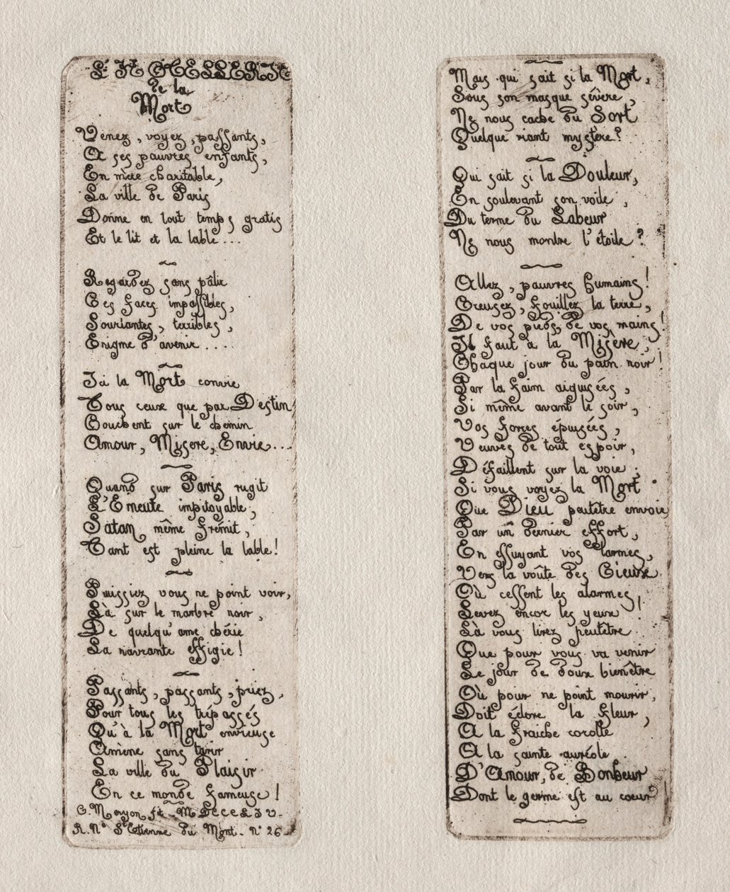 Incisioni di Parigi: Ostello della Morte, 1854 da Charles Meryon