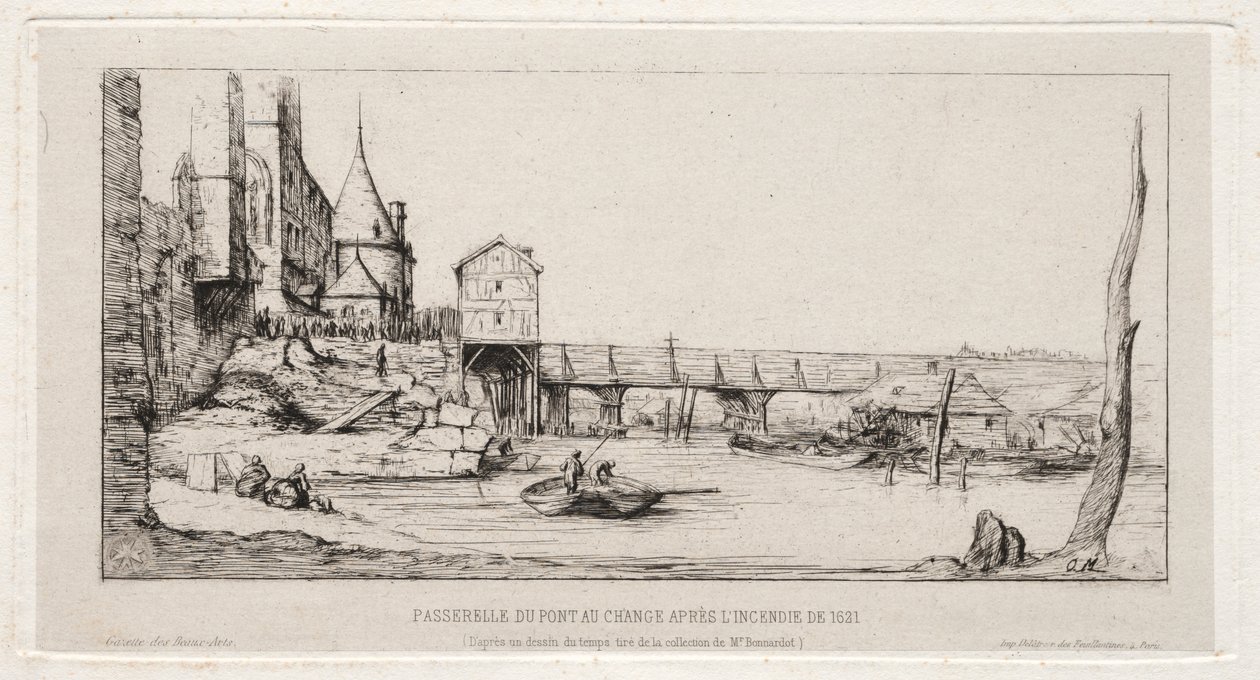Passerella Temporanea che Sostituisce il Ponte dello Scambio, Parigi, dopo l