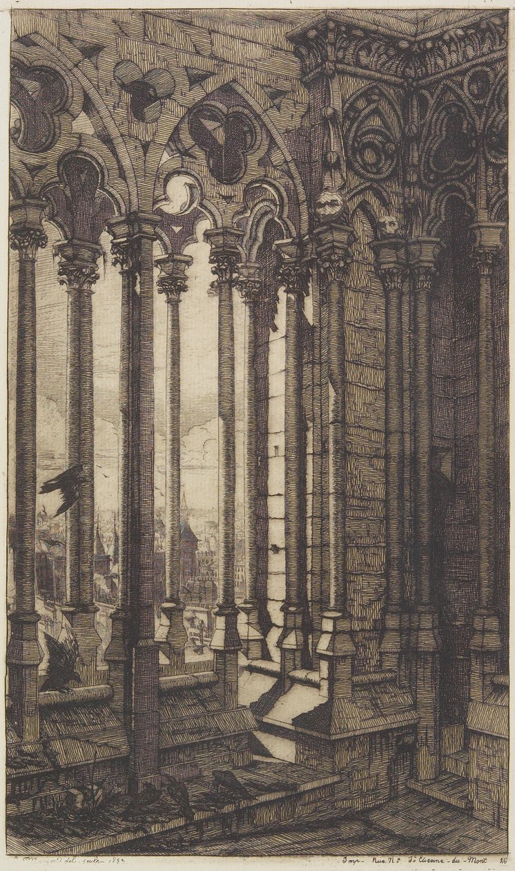 Galleria di Notre-Dame da Charles Meryon
