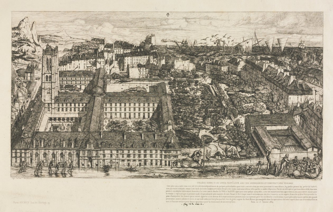 Collegio Enrico IV da Charles Meryon