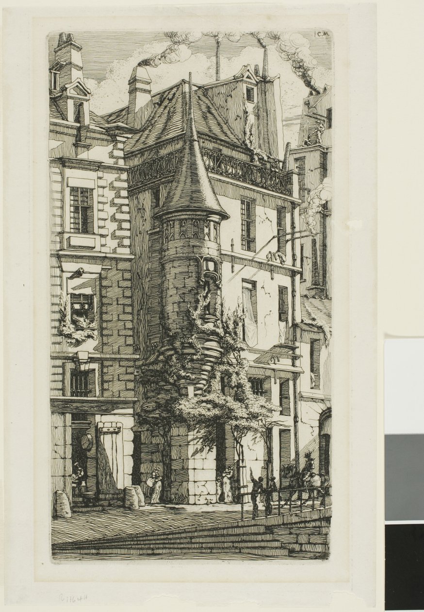 Casa con torretta, rue de la Tixeranderie da Charles Meryon
