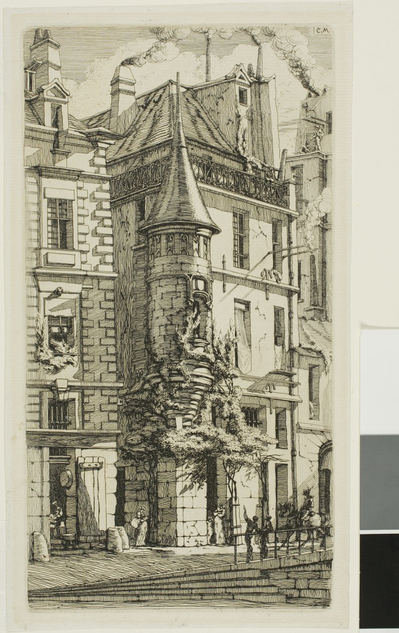 Casa con una torretta, rue de la Tixeranderie da Charles Meryon