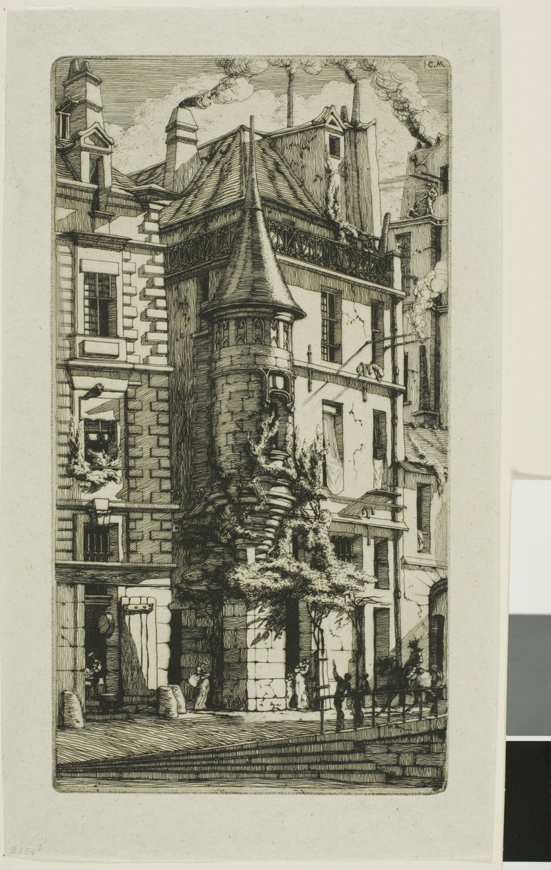 Casa con una Torretta, rue de la Tixeranderie da Charles Meryon
