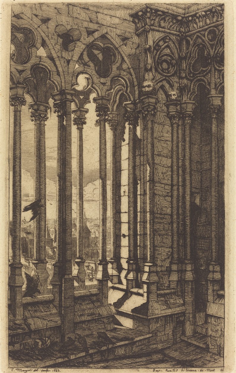 La Galleria di Notre-Dame, Parigi da Charles Meryon