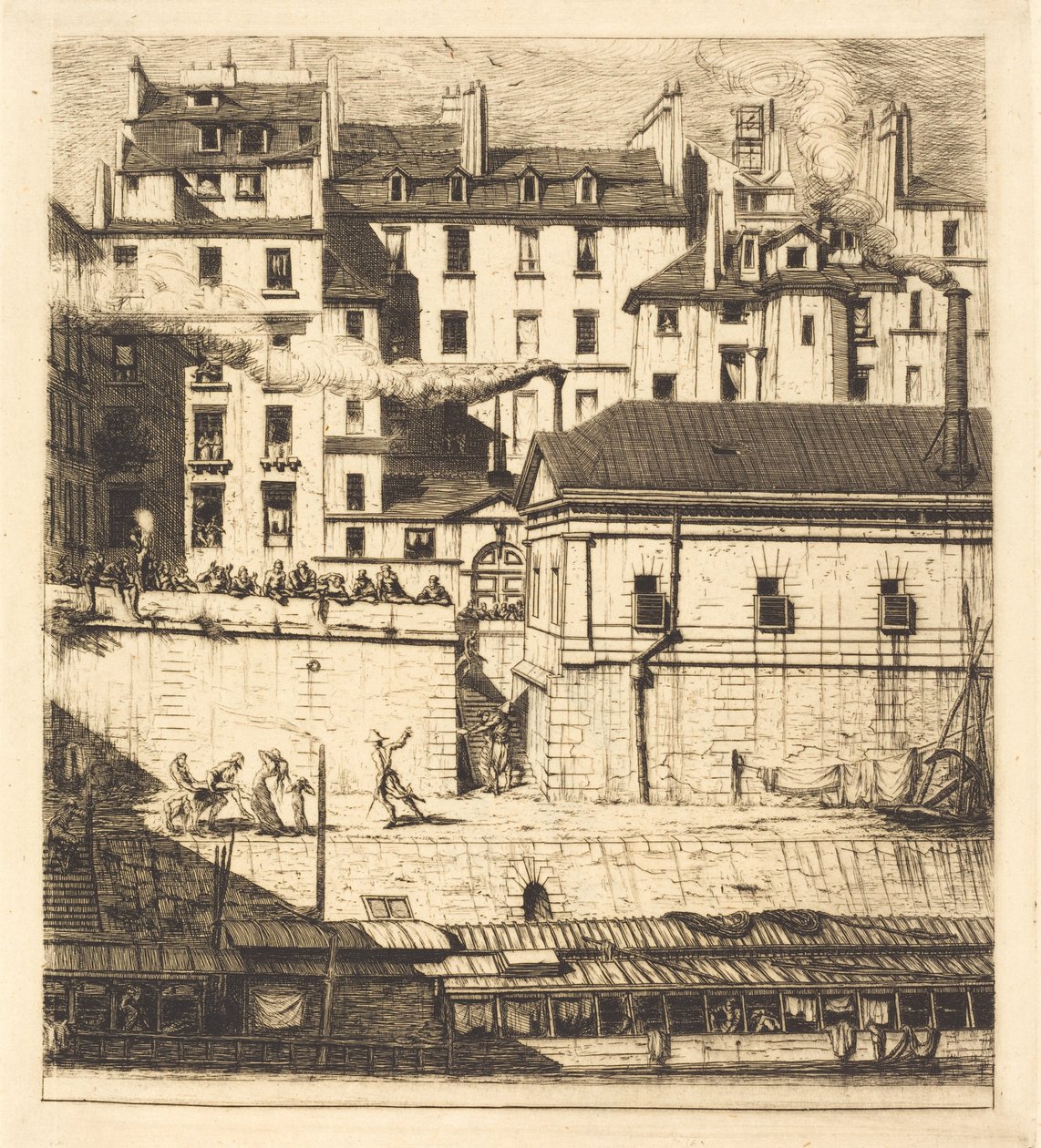 La morgue, Parigi da Charles Meryon