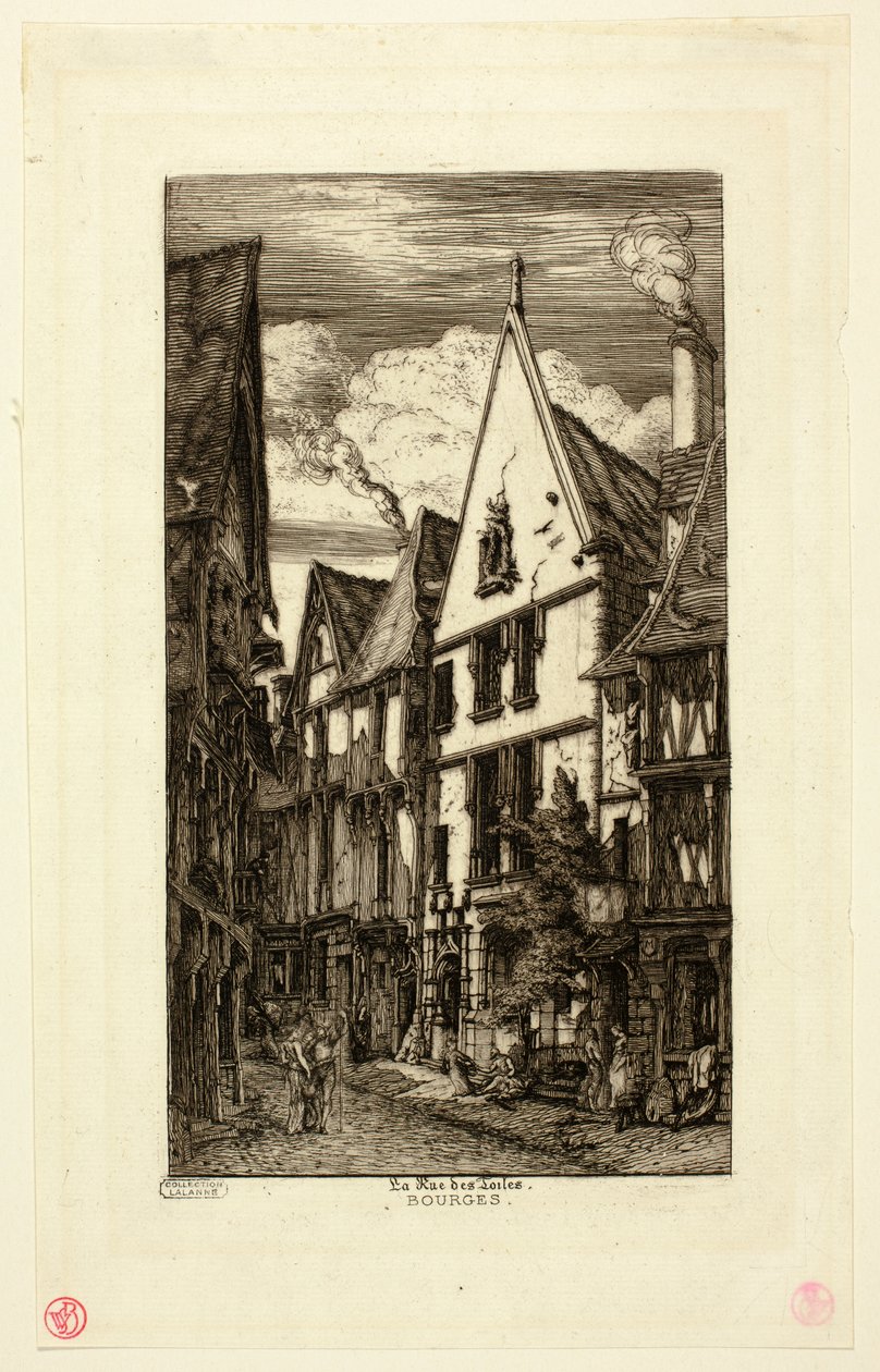 Rue des toiles, Bourges da Charles Meryon