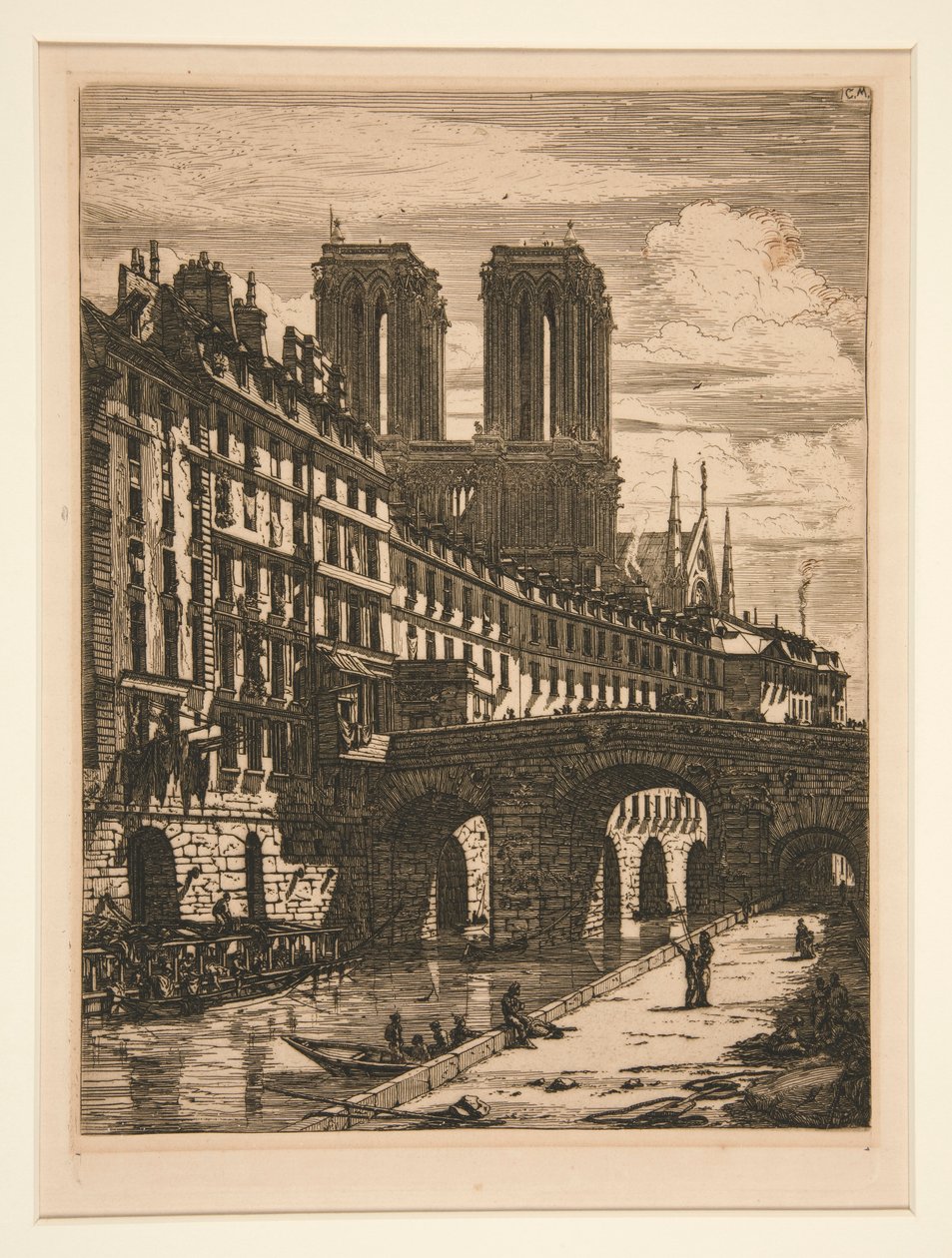 Il piccolo ponte, Parigi da Charles Meryon
