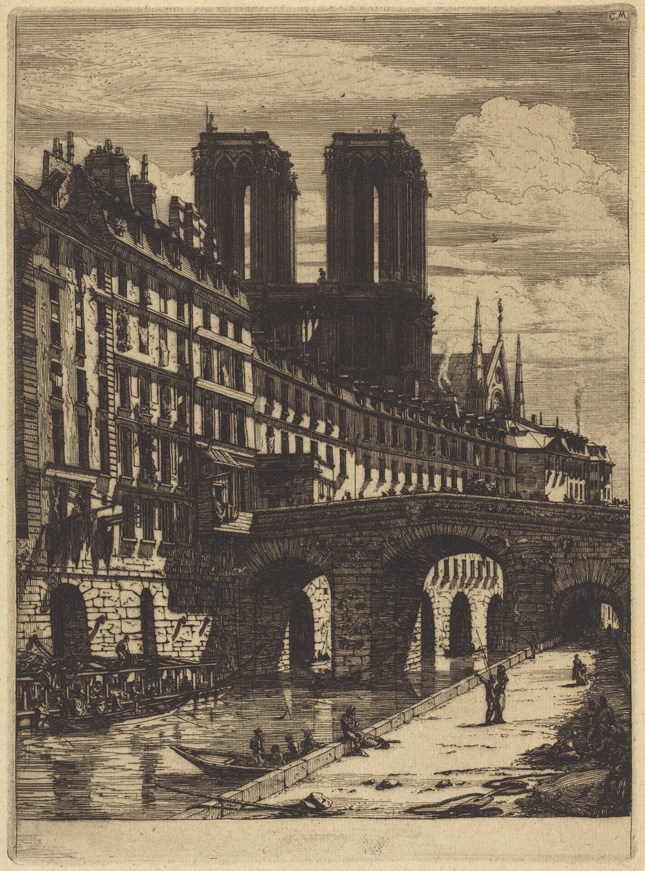 Il Petit Pont, Parigi da Charles Meryon