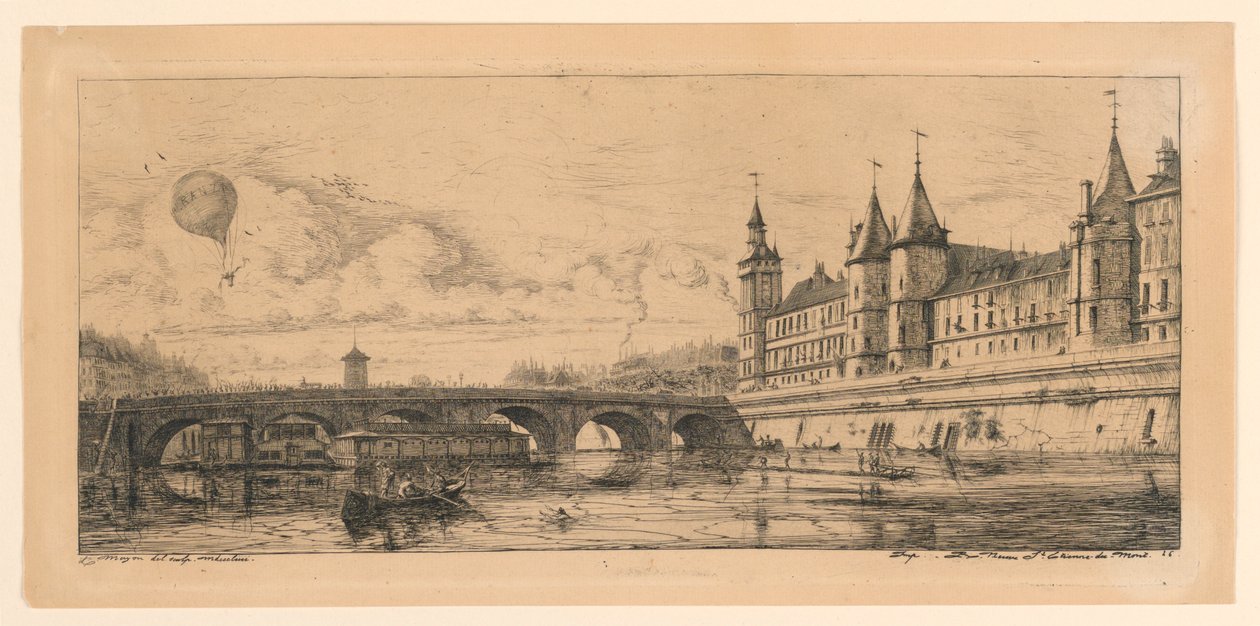 Il Ponte-au-Change da Charles Meryon