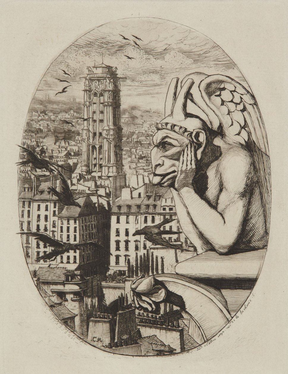 Lo Strige (Il vampiro) da Charles Meryon