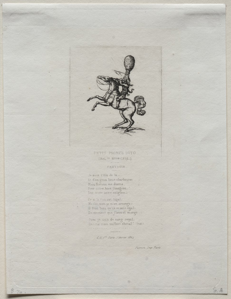 Piccolo principe Dito da Charles Meryon