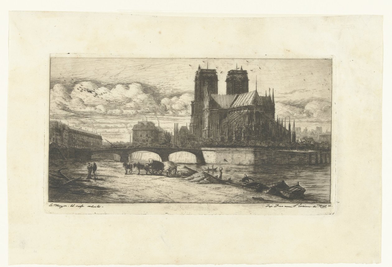 Notre-Dame a Parigi da Charles Meryon
