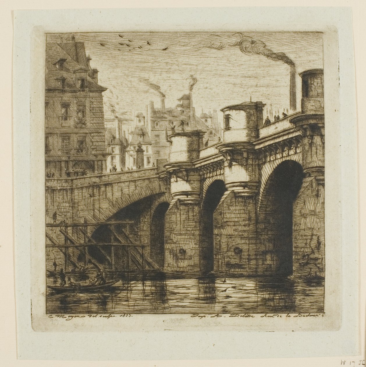 Pont-Neuf, Parigi da Charles Meryon