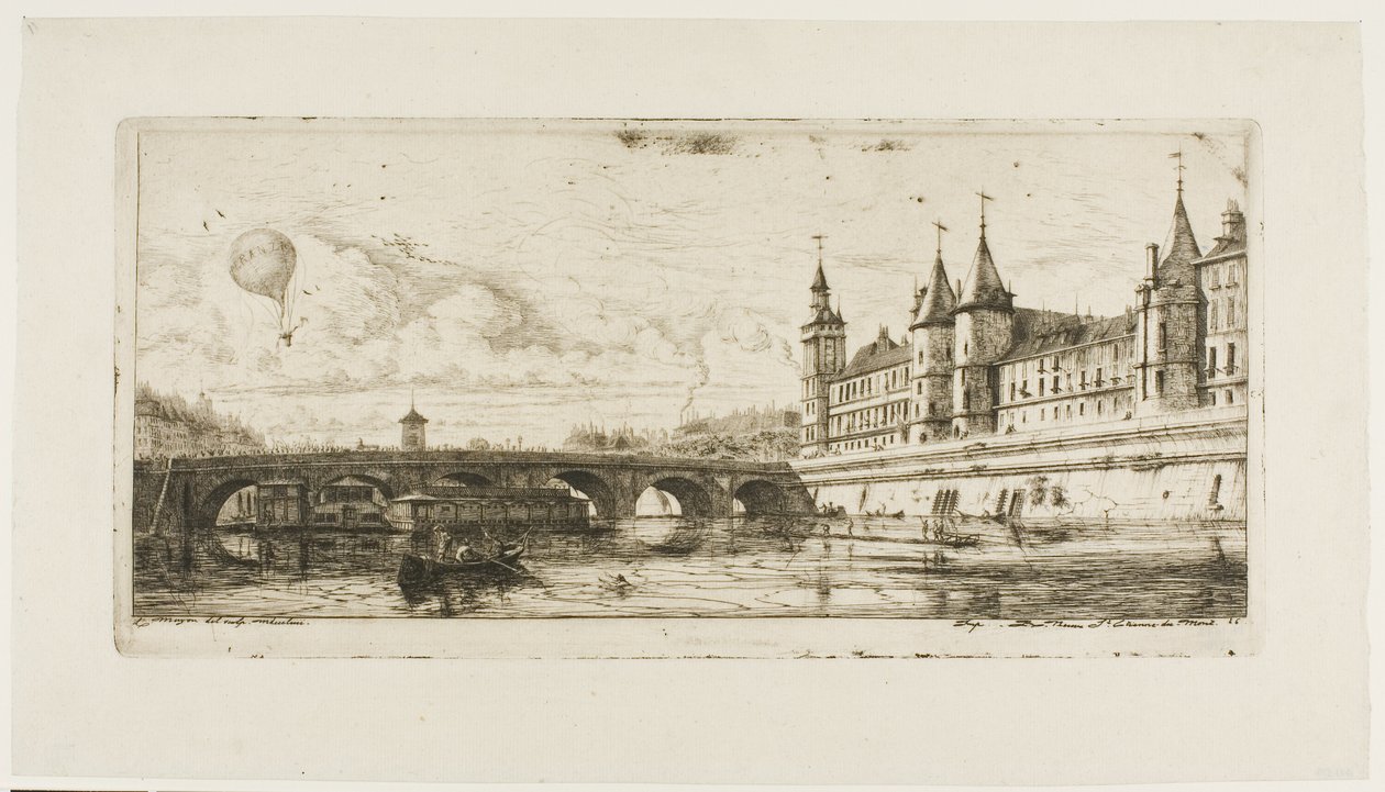 Pont-au-Change, Parigi da Charles Meryon