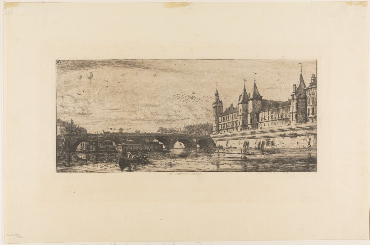 Pont-au-Change, Parigi da Charles Meryon