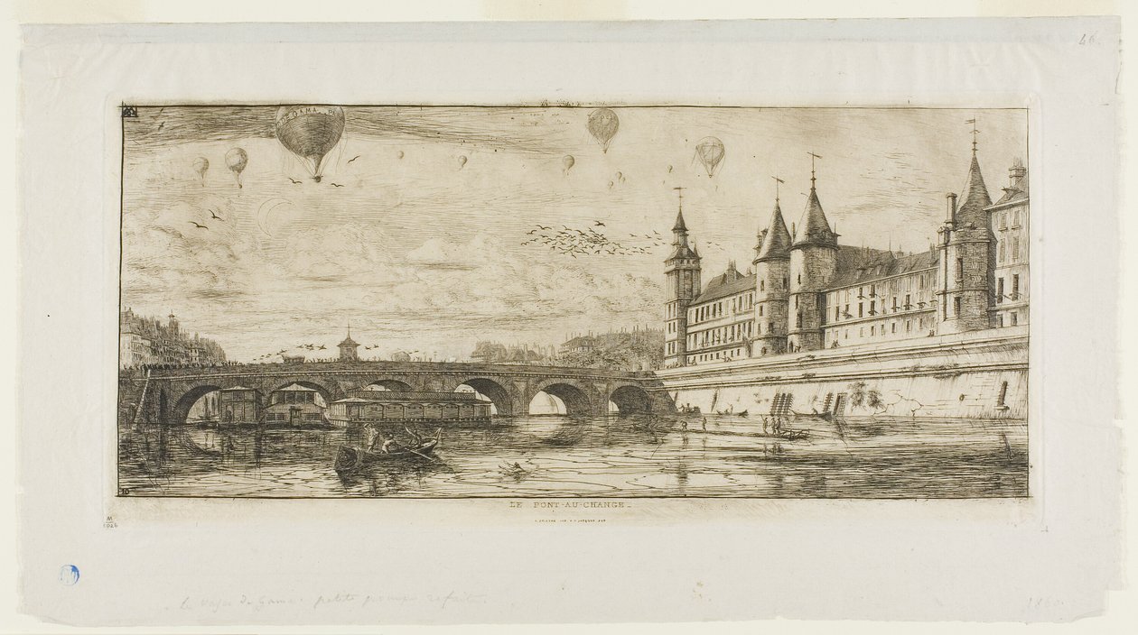 Pont-au-Change, Parigi da Charles Meryon