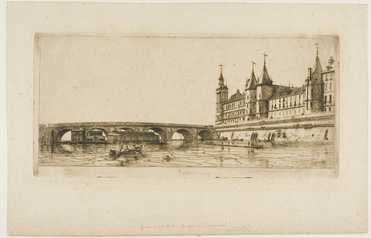 Pont-au-Change, Parigi da Charles Meryon