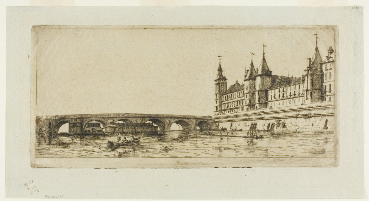 Pont-au-Change, Parigi da Charles Meryon