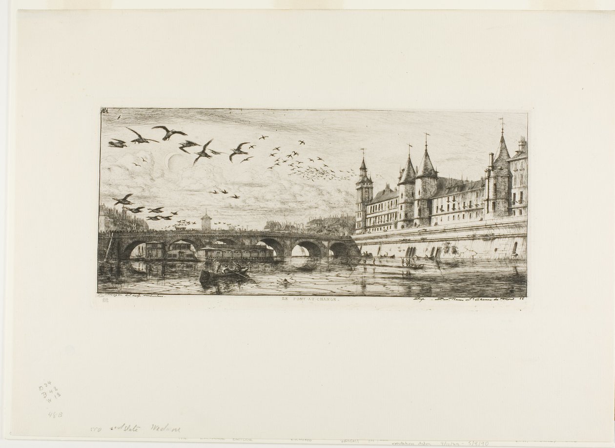Pont-au-Change, Parigi da Charles Meryon