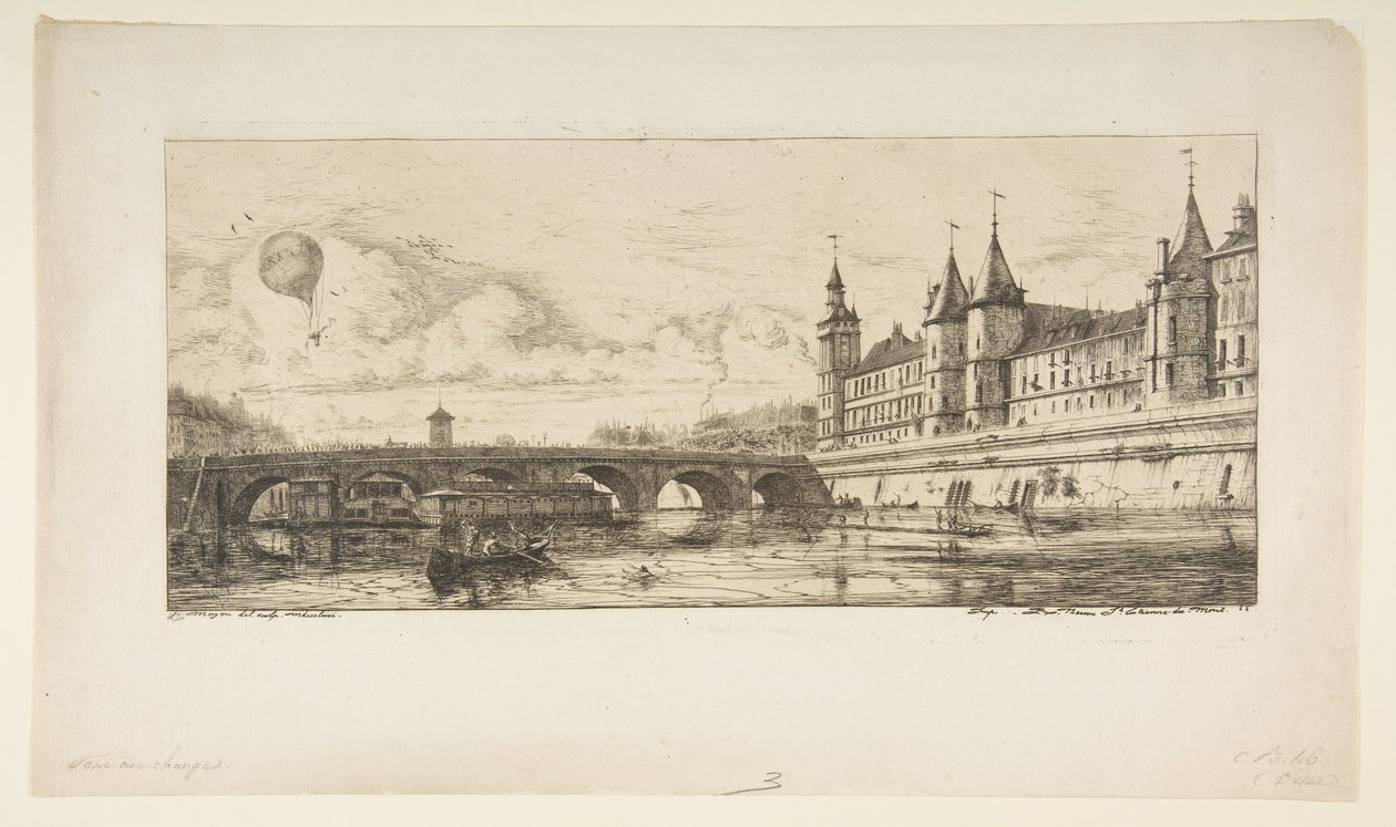 Pont-au-Change, Parigi da Charles Meryon