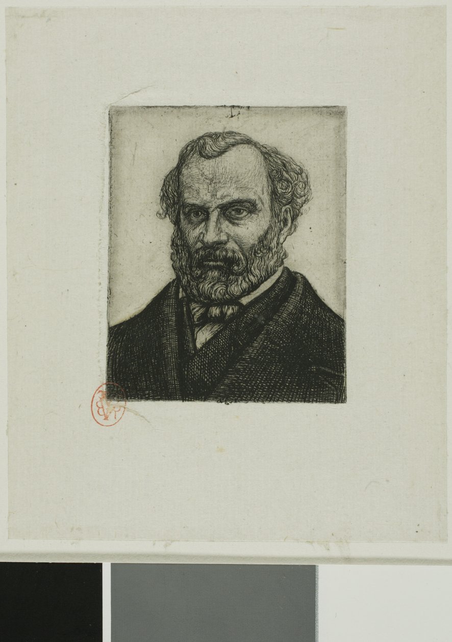 Ritratto di Armand Guéraud di Nantes, stampatore e letterato da Charles Meryon