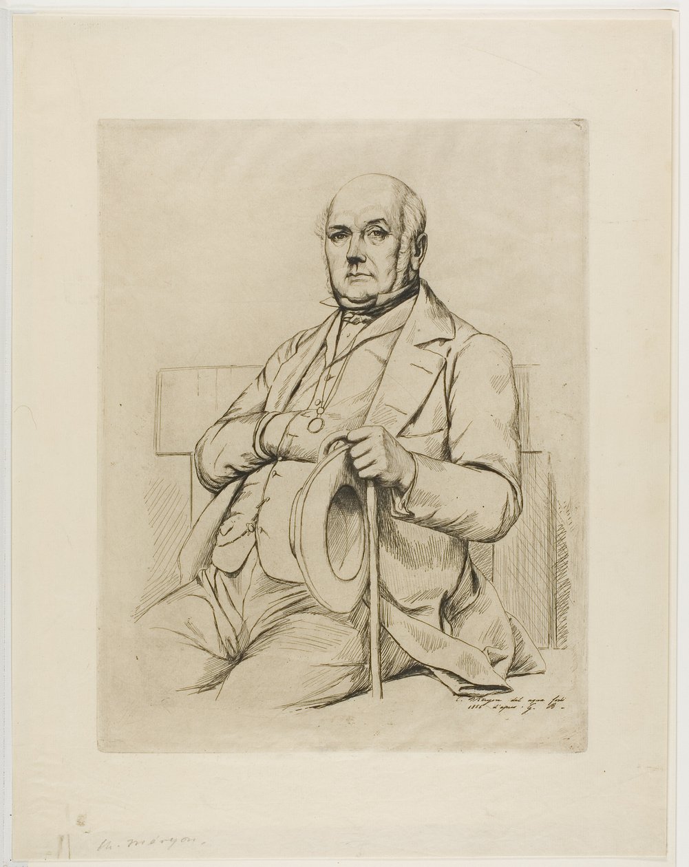 Ritratto di Casimir le Conte da Charles Meryon