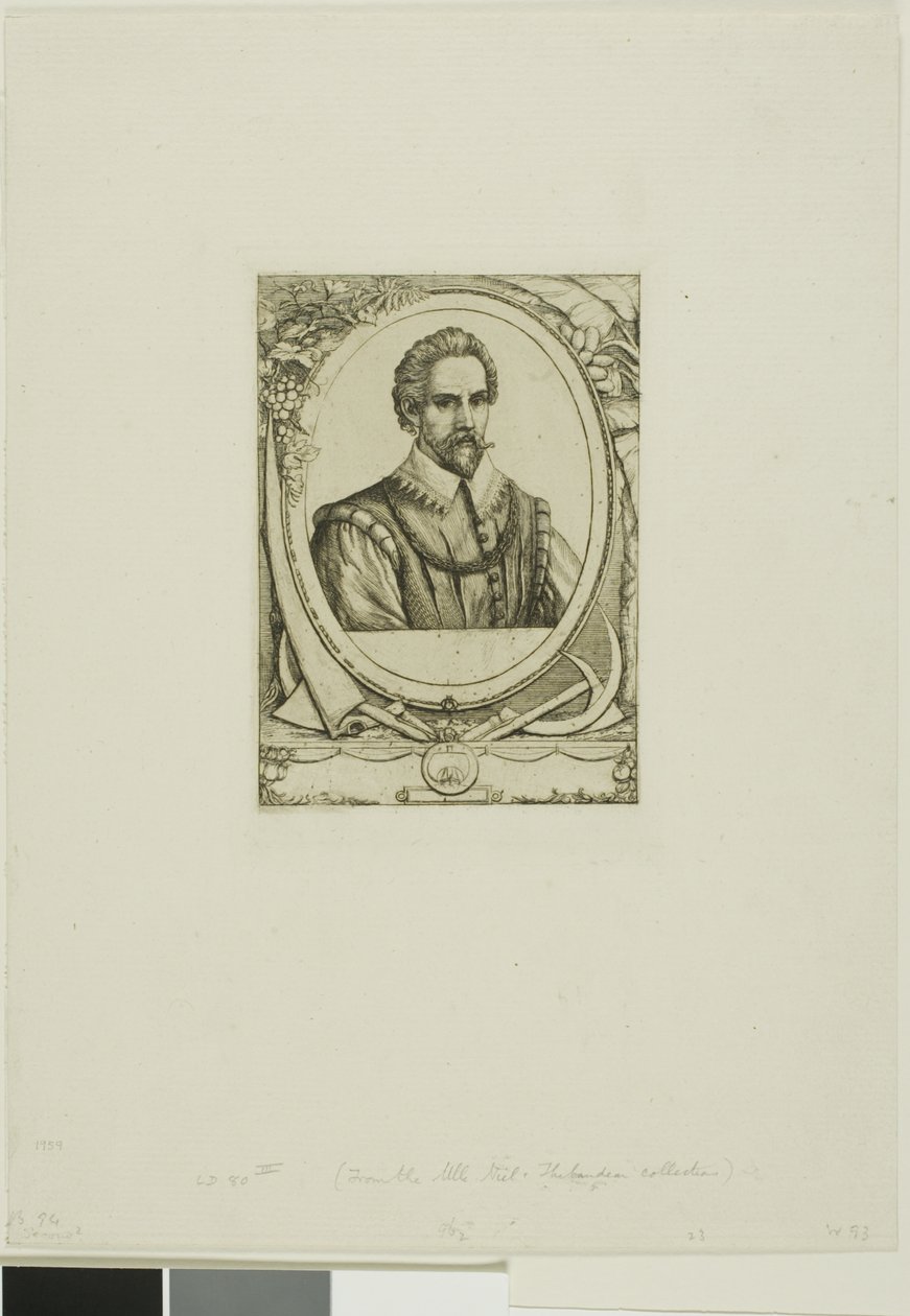 Ritratto di René de Laudonnière Sablais (de Burdigale) da Charles Meryon